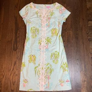 Lilly Pulitzer In The Slim Memsey Shift Dress 6 RARE Holy Grail